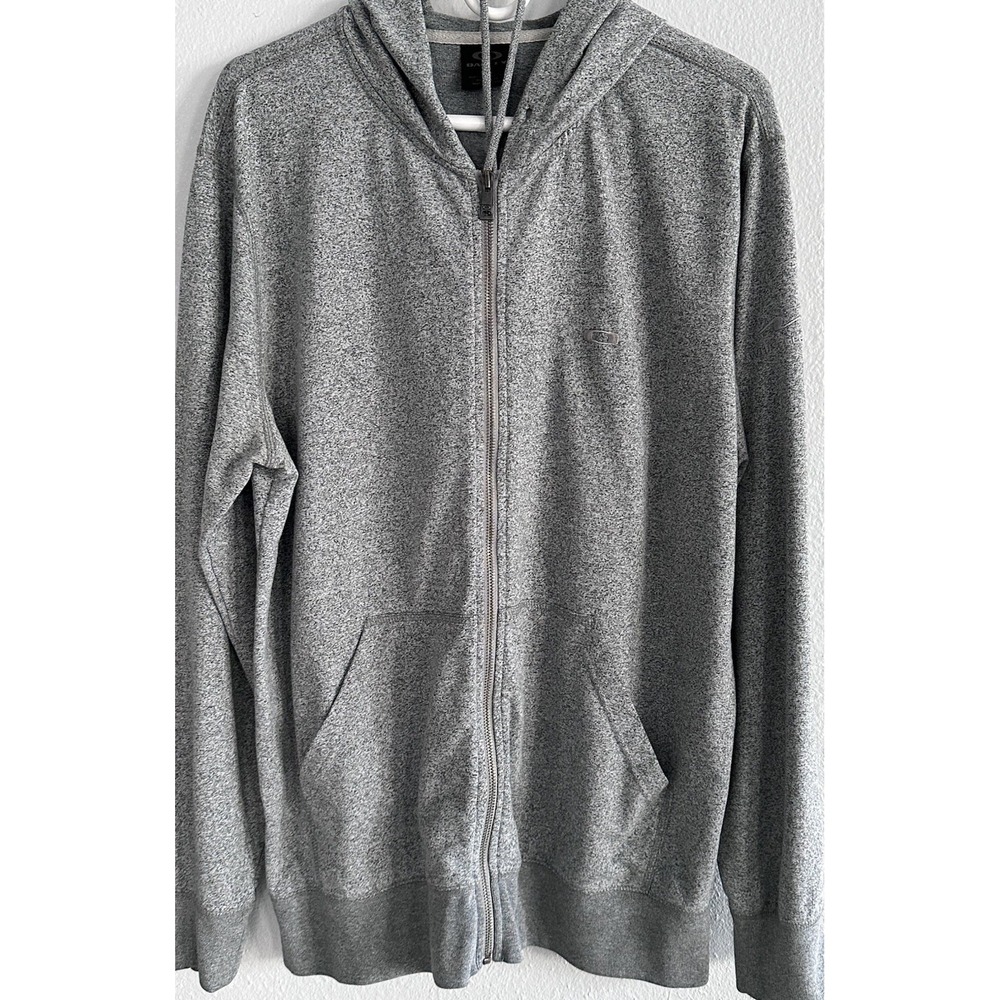 Oakley Whistler Blackcomb Full Zip Hoodie Gray Heather Mens Large Lightweight